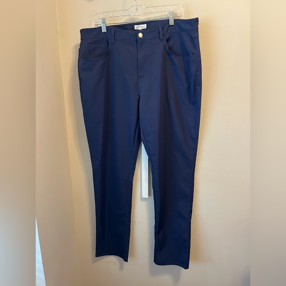 Peter Millar Crown Sport EB66 5-Pocket Performance Pants Men’s 38x32 Navy Blue